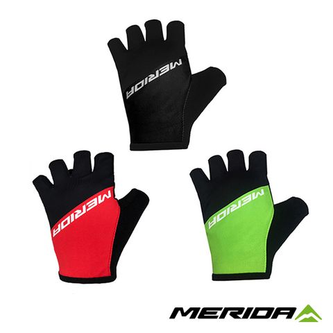《MERIDA》美利達 自行車短指手套 RACE 三色 半指手套/單車手套/單車/透氣/吸震手套