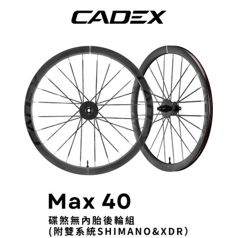 GIANT CADEX MAX 40 無內胎極速碳纖輪組(後輪)