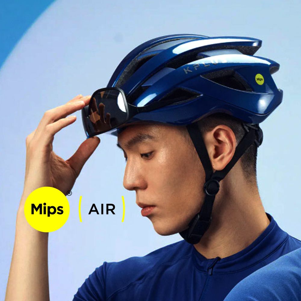 KPLUS 單車安全帽S系列公路競速Mips Air系統ALPHA Helmet-極光藍