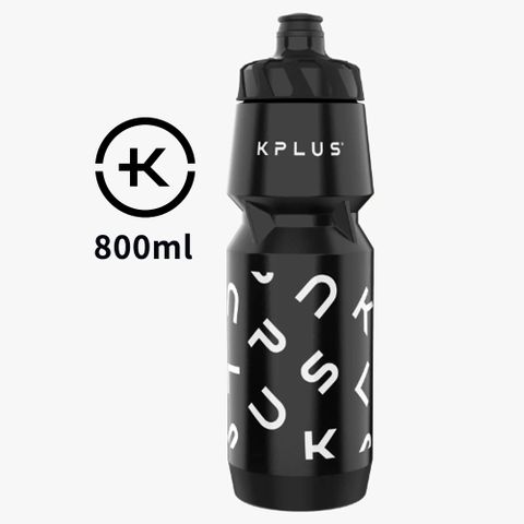 KPLUS ARTIST字母款經典騎行/自行車水壺-800ml-黑