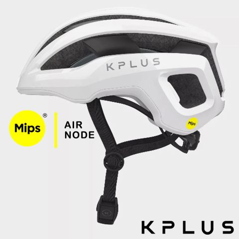 KPLUS 單車安全帽公路競速NOVA 可拆洗Mips Air Node Helmet-亮面白