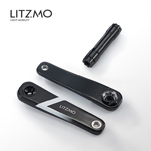 Litzmo 公路車碳纖超輕三件式曲柄組_無齒盤 UL-01