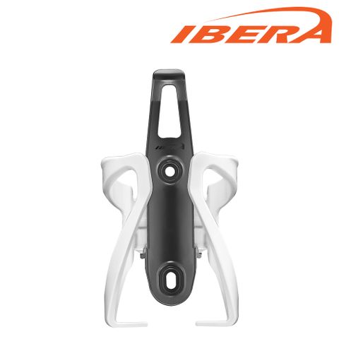 【IBERA】調整式自行車水壺架BC17-白色(自行車水壺架 單車水壺架 標準騎行水壺)