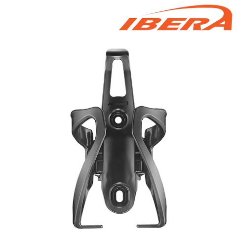 【IBERA】調整式自行車水壺架BC17-黑色(自行車水壺架 單車水壺架 標準騎行水壺)