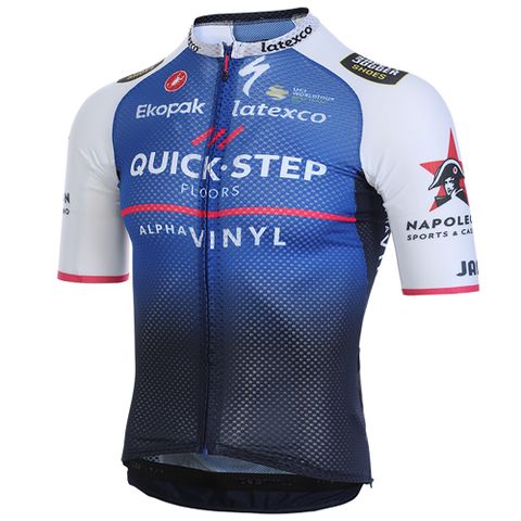 CASTELLI 蠍子 CLIMBERS 3.1 JERSEY QUICK-STEP ALPHA VINYL 快步車隊 運動騎行短袖車衣