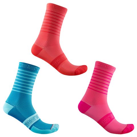 CASTELLI 蠍子 SUPERLEGGERA W 12 SOCK 女款 運動騎行車襪