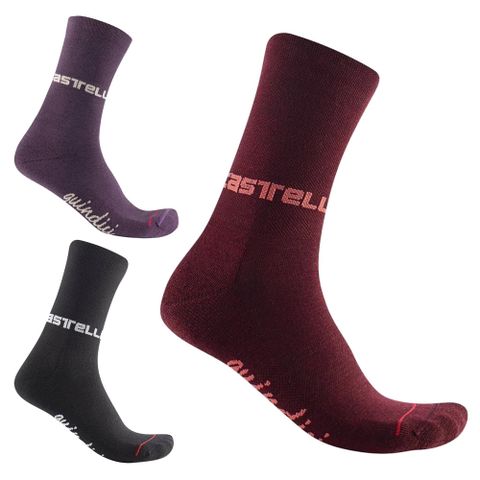 CASTELLI 蠍子 QUINDICI SOFT MERINO W SOCK 女款 美麗奴羊毛 運動騎行車襪