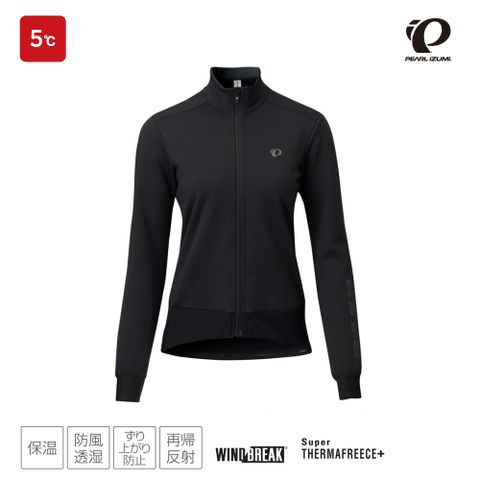 PEARL iZUMi W3600-BL-8 女款冬季 5度C 防風保暖長車衣 黑