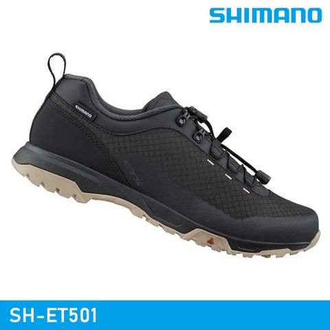 SHIMANO 禧瑪諾 【城市綠洲】 SH-ET501 自行車硬底鞋 / 黑色