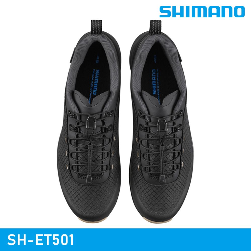 SHIMANO 禧瑪諾 【城市綠洲】 SH-ET501 自行車硬底鞋 / 黑色