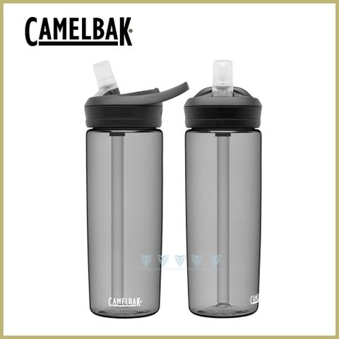 贈防塵蓋CamelBak 600ml eddy+多水吸管水瓶 炭黑