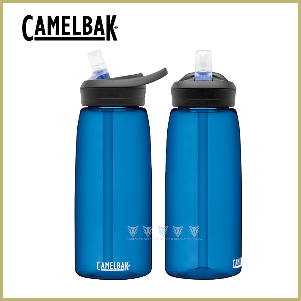 CamelBak 1000ml eddy+多水吸管水瓶 牛津藍