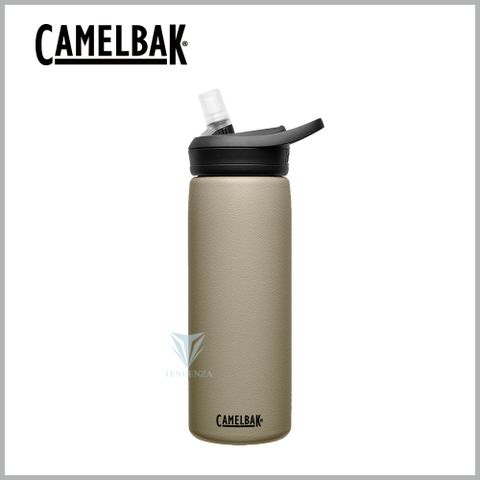 贈防塵蓋CamelBak 600ml eddy+多水吸管保冰/溫水瓶 淺沙漠