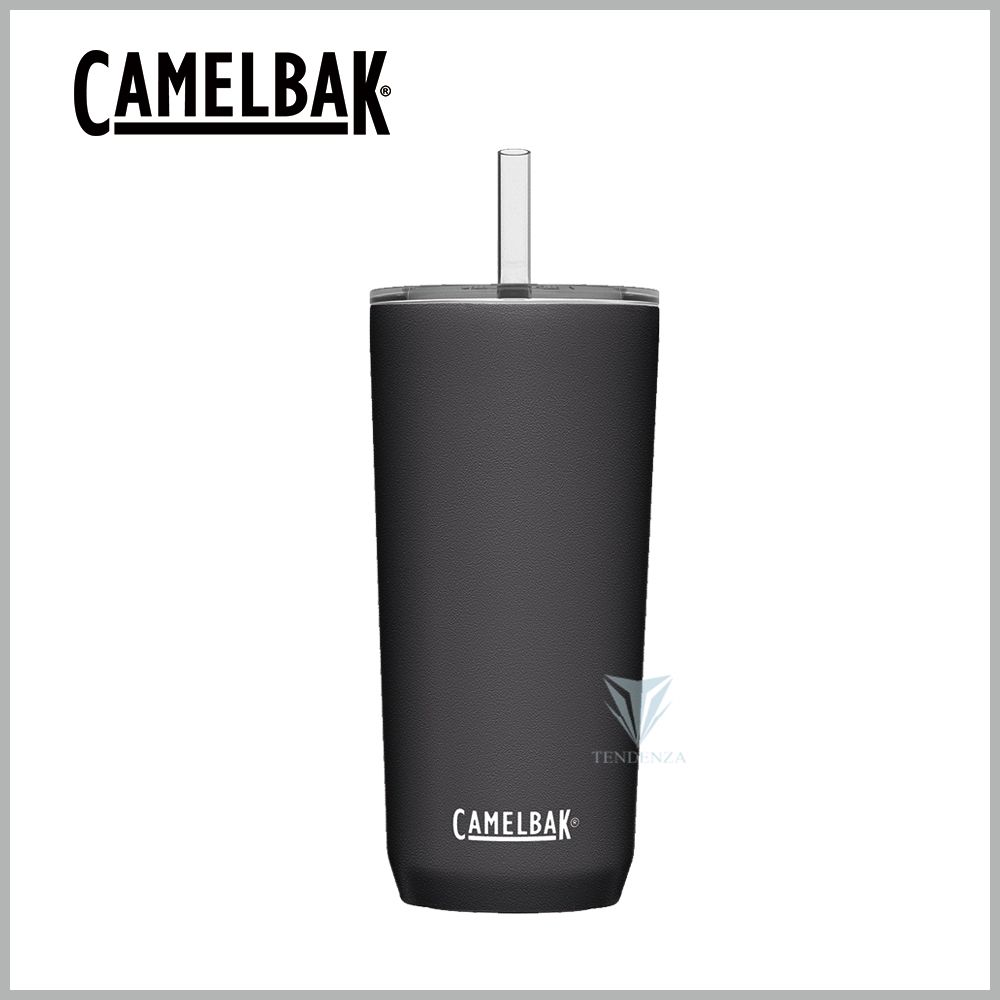 CamelBak  600ml Straw Tumbler 雙層不鏽鋼吸管杯(保冰) 濃黑