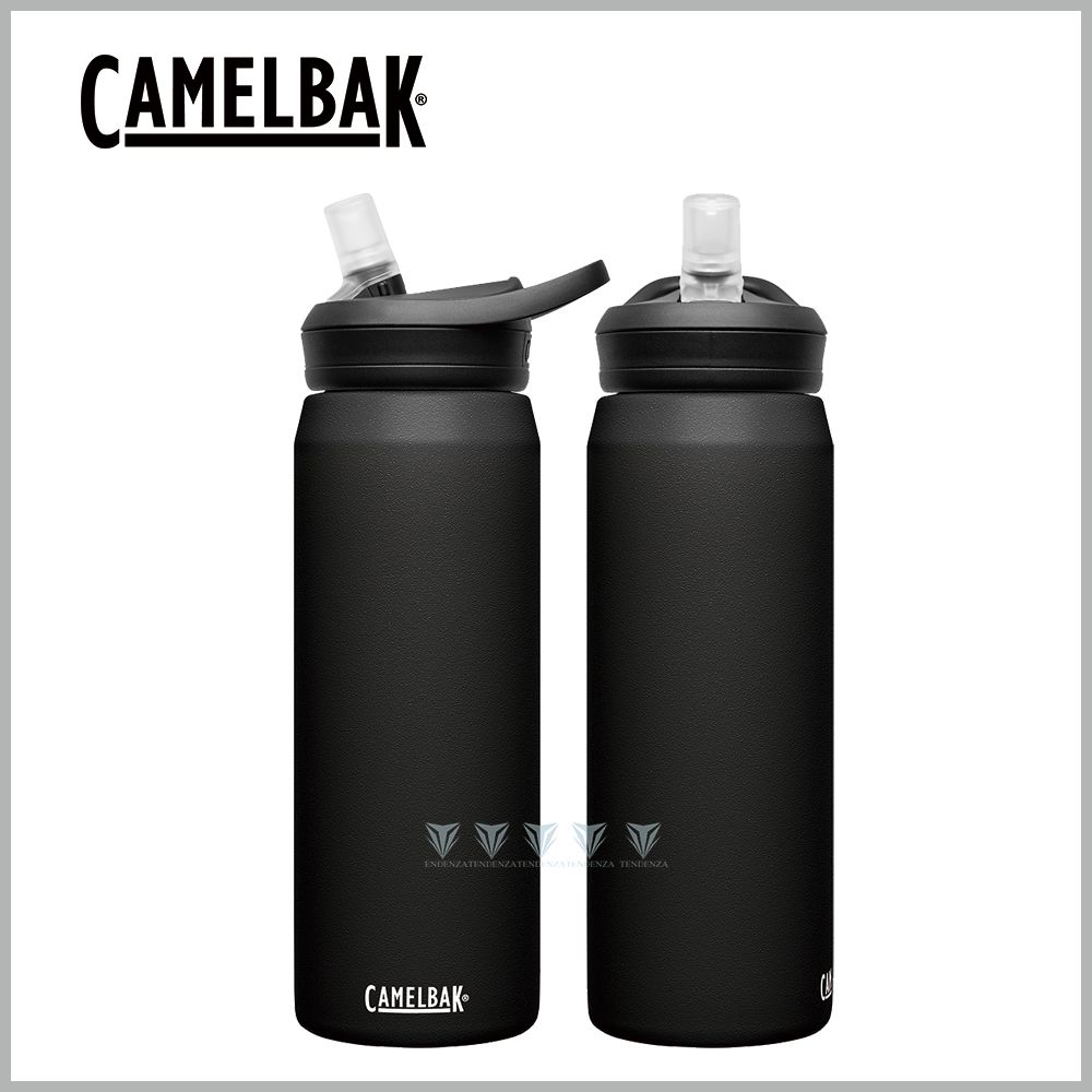 CamelBak  750ml eddy+多水吸管保冰/溫水瓶 濃黑