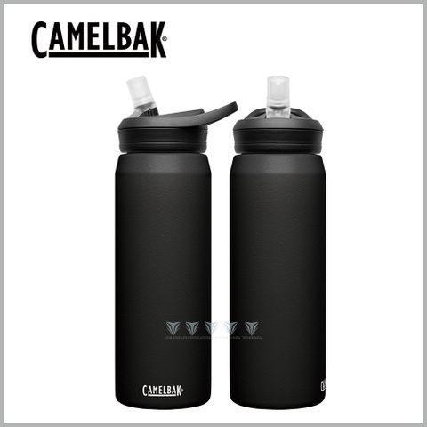 CamelBak 750ml eddy+多水吸管保冰/溫水瓶 濃黑