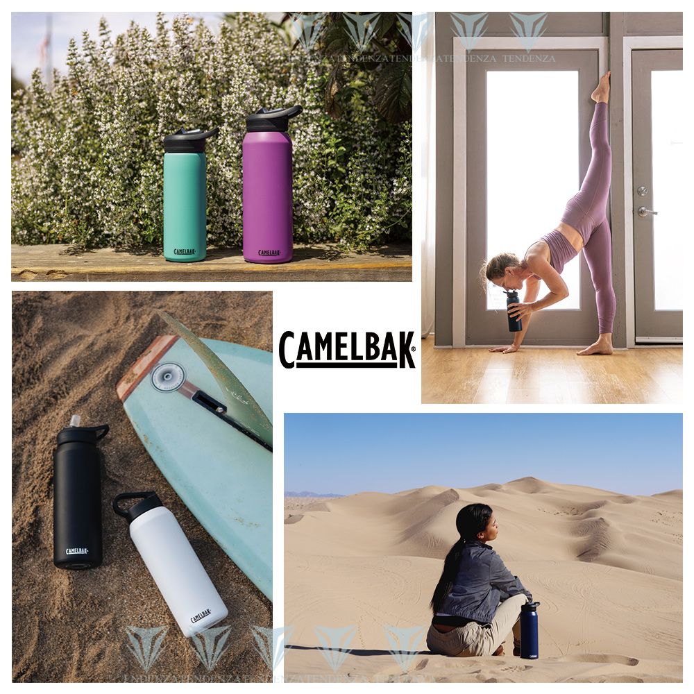 CamelBak  750ml eddy+多水吸管保冰/溫水瓶 濃黑