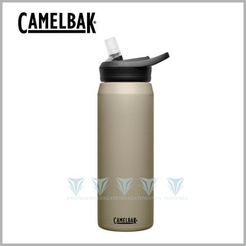 贈防塵蓋CamelBak 750ml eddy+多水吸管保冰/溫水瓶 淺沙漠