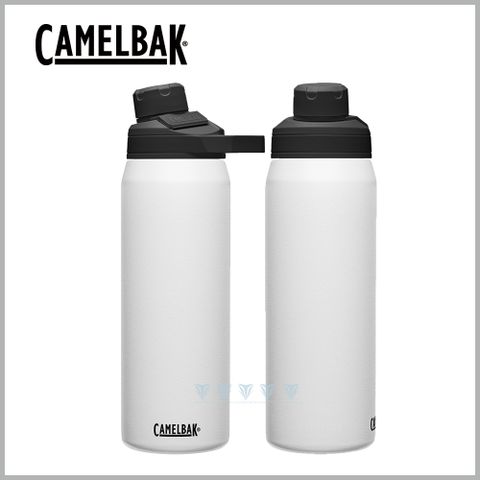 CamelBak 750ml Chute Mag不鏽鋼戶外運動保溫瓶(保冰) 經典白