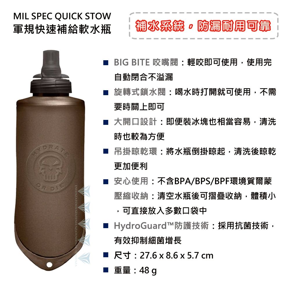 CamelBak  MIL SPEC QUICK STOW 0.5L 軍規快速補給軟水瓶