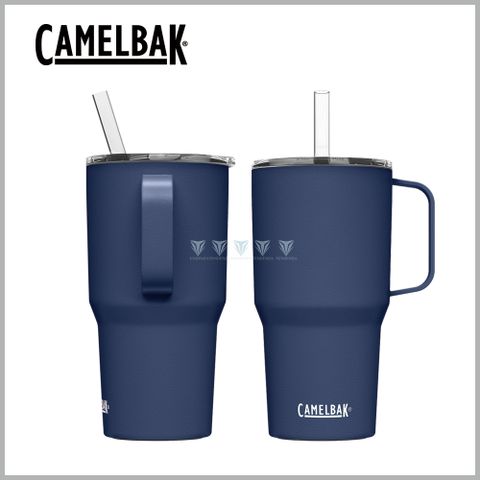 CamelBak 710ml Straw Mug 雙層不鏽鋼吸管馬克杯(保冰) 海軍藍