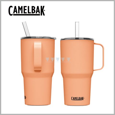 CamelBak 710ml Straw Mug 雙層不鏽鋼吸管馬克杯(保冰) 日出橘