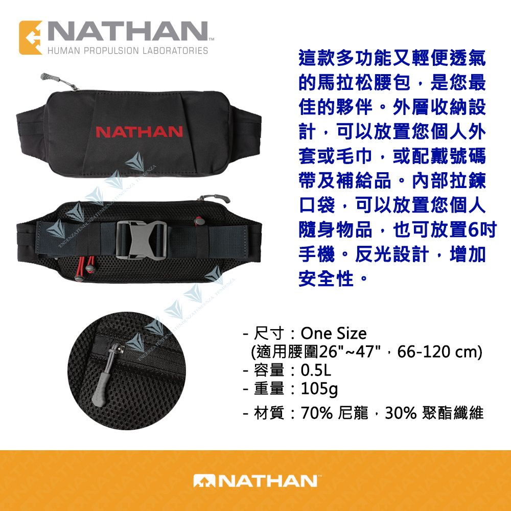 BUFF 【美國 NATHAN】Marathon Pak 2.0 馬拉松專用腰包