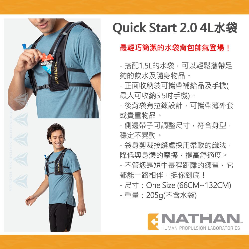 NATHAN 【美國 】Quick Start 2.0 4L水袋背包-多色可選