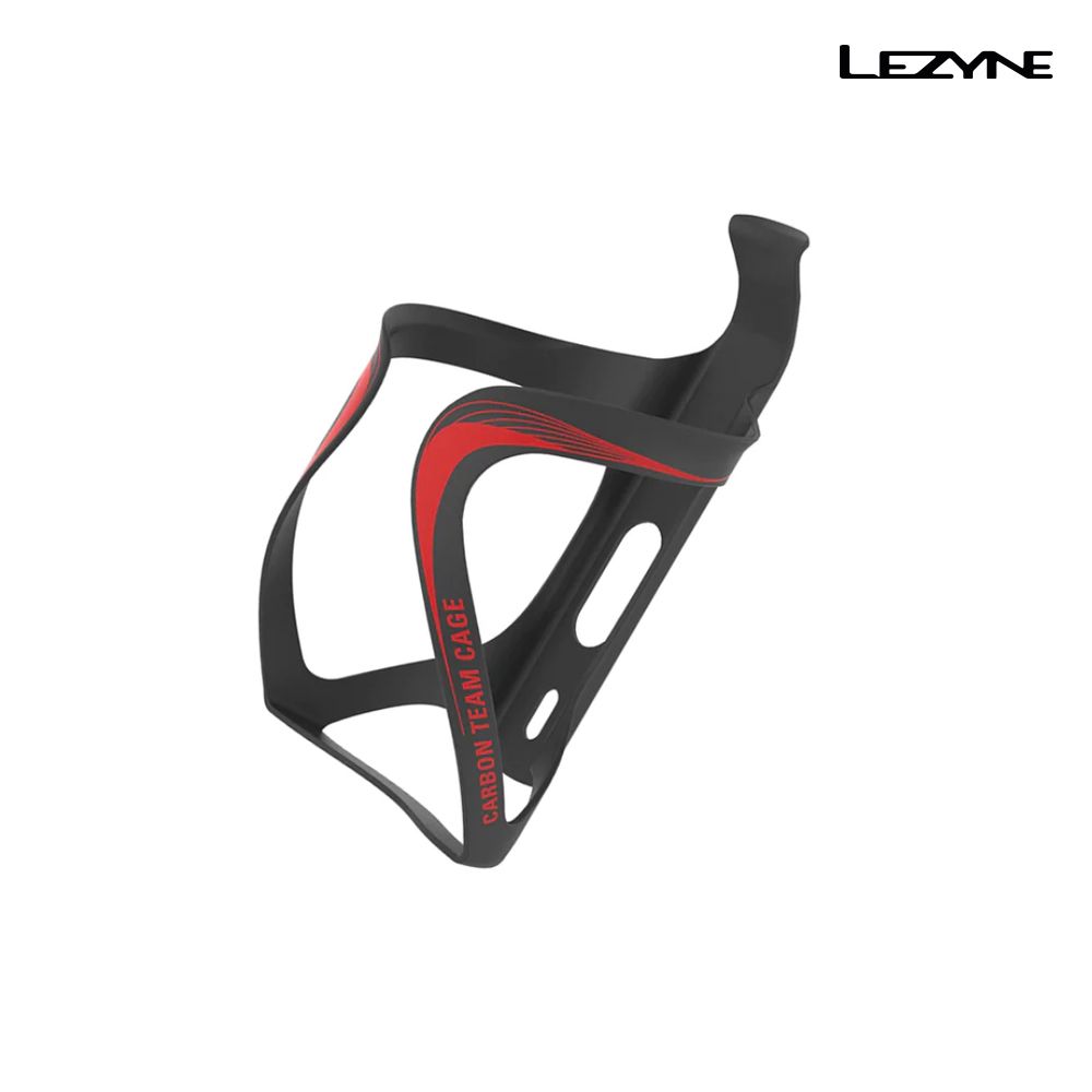 LEZYNE  碳纖車隊版水壺架/CARBON TEAM CAGE 黑/紅