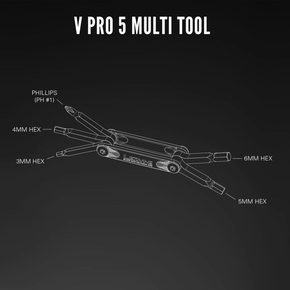 LEZYNE  V PRO 5 手工具 黑