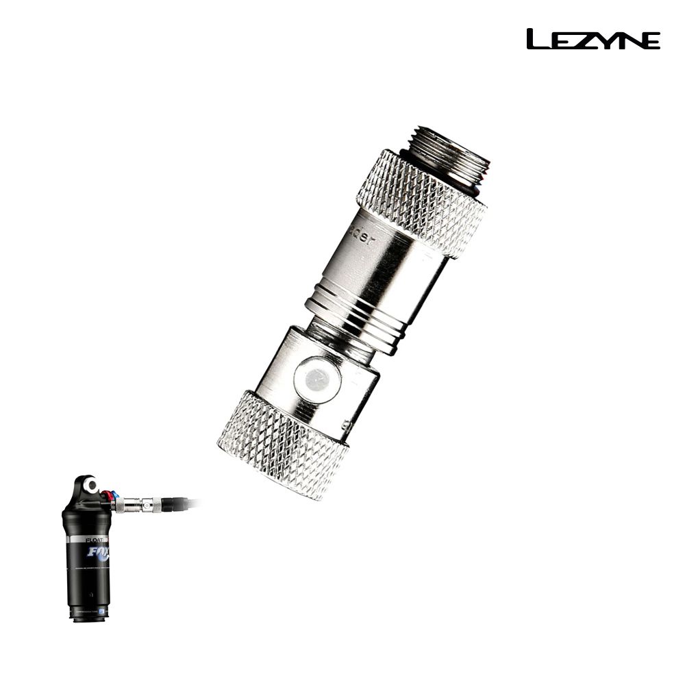 LEZYNE 美/法/避震器三用氣嘴頭(白鐵)