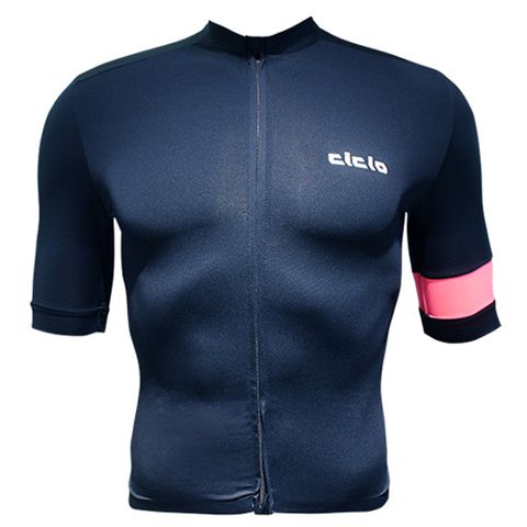 【CICLO】SS PRO LIGHT JERSEY 男短車衣-海軍藍/粉紅