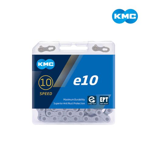 【KMC】鏈條 10速 環保防鏽 136目 銀 E-BIKE適用