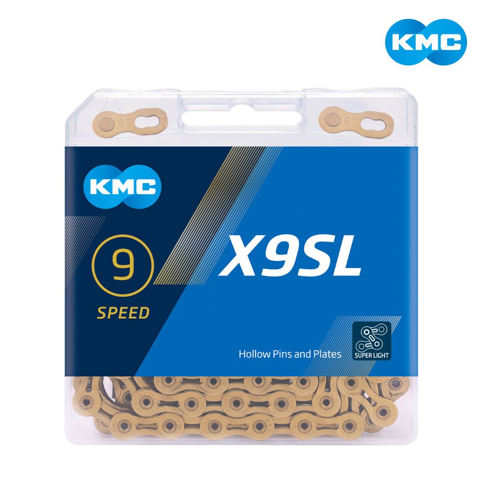 KMC 鏈條 X9SL 9速 超輕量 內外片/PIN縷空 金