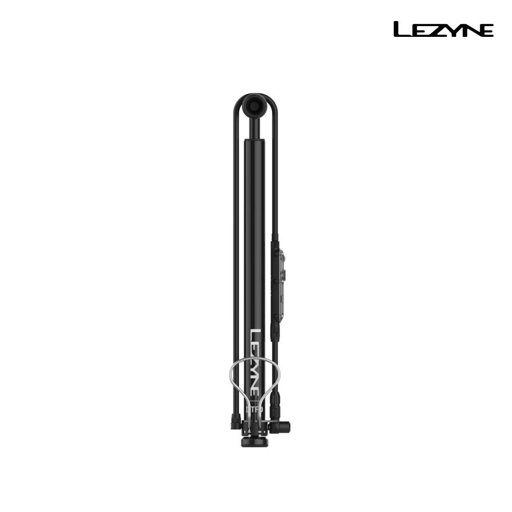 LEZYNE 旅行用鋁製立式打氣筒/DIGITAL TRAVEL FLOOR DRIVE + ABS 1 亮黑