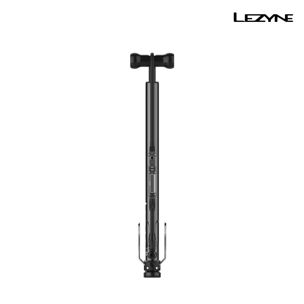 LEZYNE 旅行用鋁製立式打氣筒/DIGITAL TRAVEL FLOOR DRIVE + ABS 1 亮黑