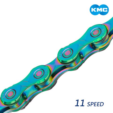 【KMC鏈條】 X11 11速 X2.0 116目 極光綠