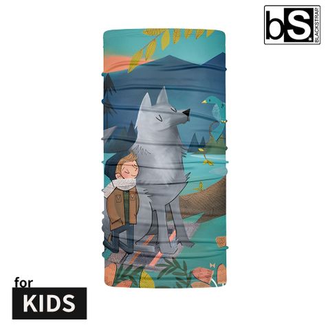 BlackStrap Kids Therma Tube-Artist 童限定款刷毛保暖多功能頭巾【 Bird Wolf】