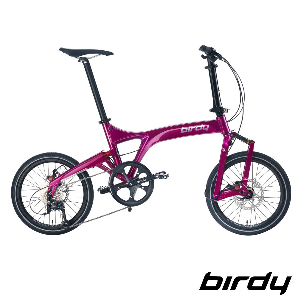 Birdy  New()Standard Disc 9SP 9速18吋碟煞前後避震折疊車/鳥車-限量電極紫