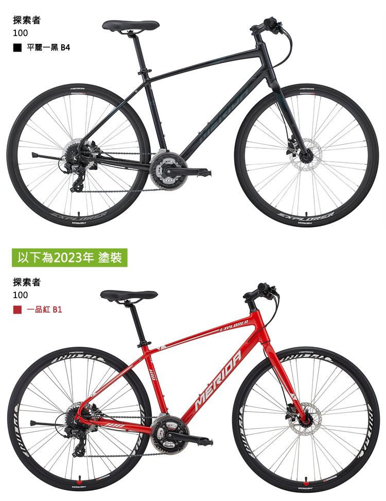 探索者100平麗一黑 B4以下為2023年 塗裝探索者100 一品紅 B1EXPLORER
