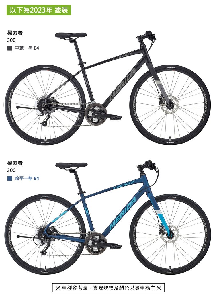 以下為2023年 塗裝探索者300平麗一黑 B4探索者300哈平一藍 B4車種參考圖實際規格及顏色以實車為主※