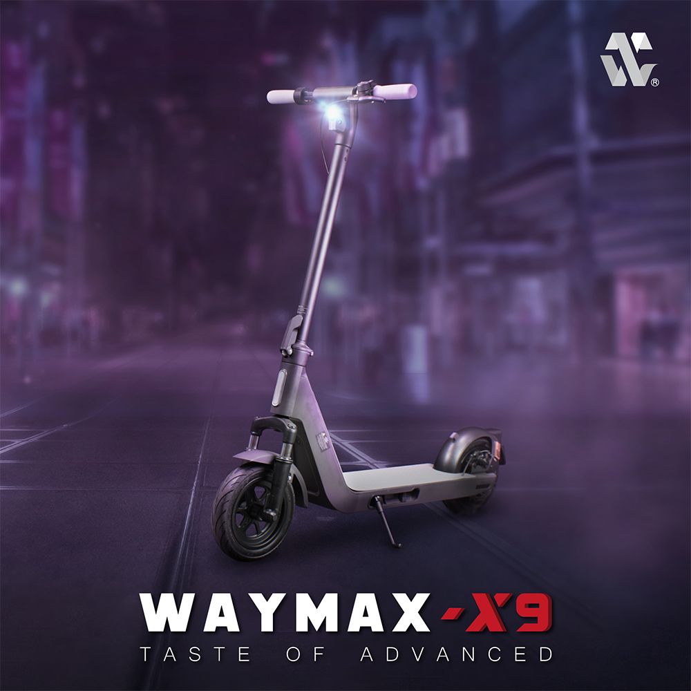 Waymax X9 電動滑板車 續航可達30公里 後驅加速體感更滑更順