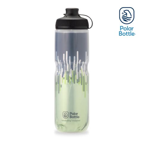 Polar Bottle 24oz MUCK 雙層保冷噴射水壺 ZIPPER 草綠