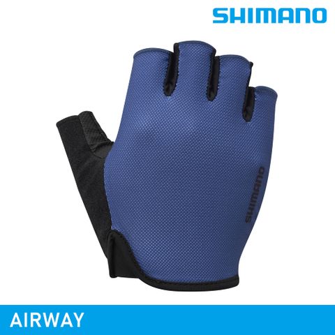 SHIMANO 禧瑪諾 【城市綠洲】 AIRWAY 手套 / 藍色 (男款)