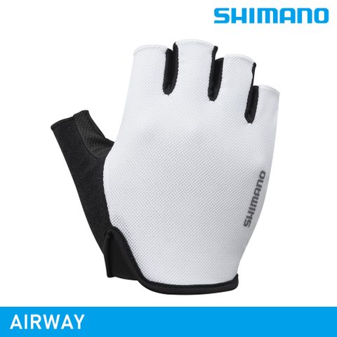 【城市綠洲】SHIMANO AIRWAY 手套 / 白色 (男款)