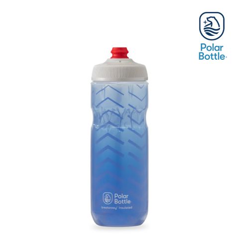 Polar Bottle 20oz 雙層保冷噴射水壺 BOLT 藍銀