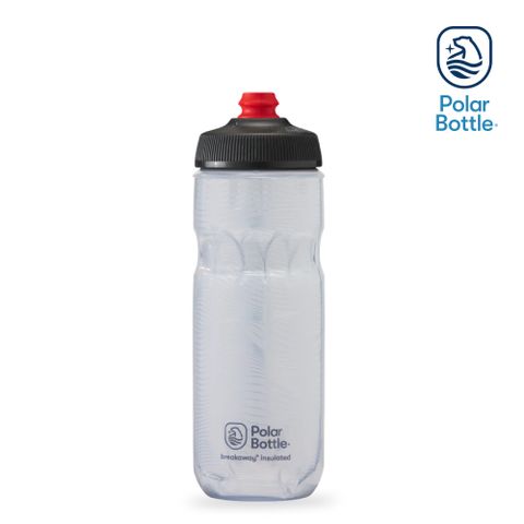 Polar Bottle 20oz 雙層保冷噴射水壺 Jersey Knit 白