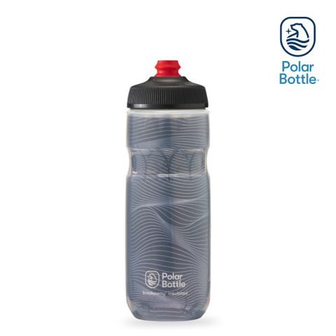 Polar Bottle 20oz 雙層保冷噴射水壺 Jersey Knit 深灰