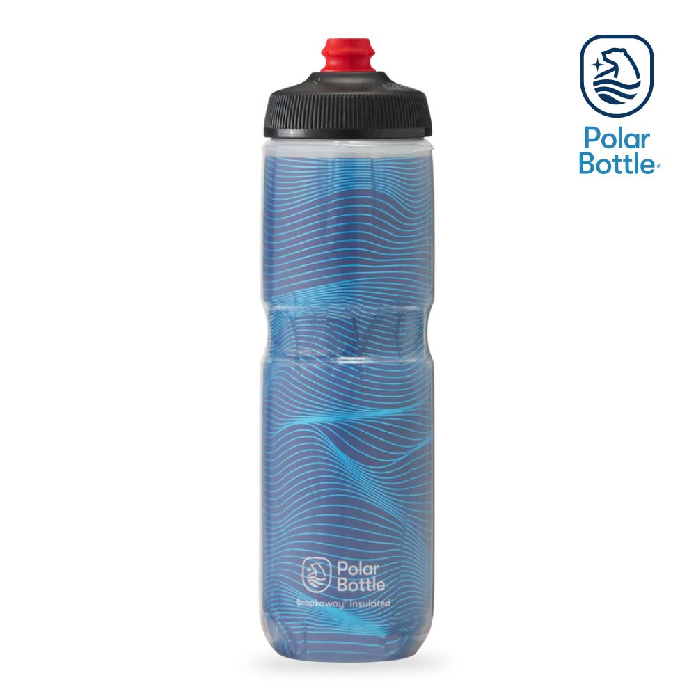 Polar Bottle 24oz 雙層保冷噴射水壺 Jersey Knit 午夜藍