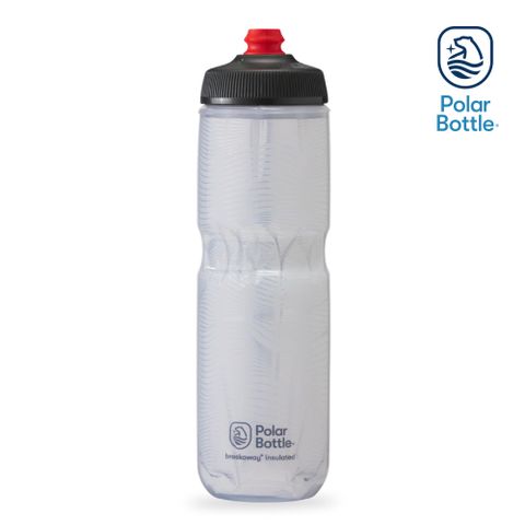 Polar Bottle 24oz 雙層保冷噴射水壺 Jersey Knit 白